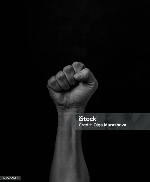 Fist Raised Up Stock Photo - Download Image Now - Fist, Raised Fist, Protest