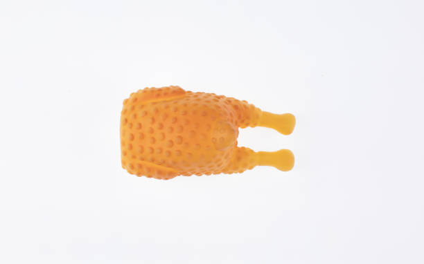 Pink piggy toy isolated on white