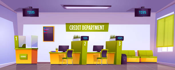 istock Credit department interior in bank office 1249226857