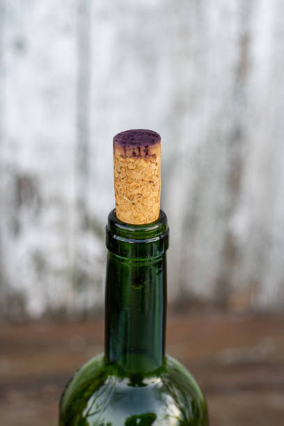 istock Vintage wine cork for winery concept backdrop with copy space 1249231950