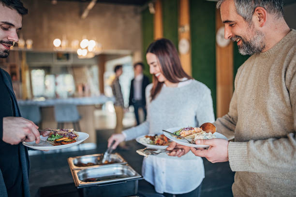 istock Group of business people on lunch break 1249234914