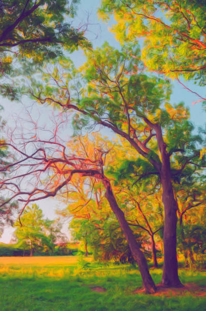 istock Oil landscape painting 1249236614