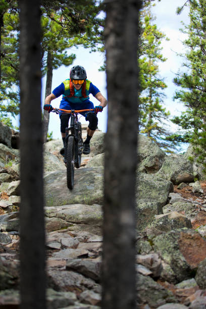 istock Steep Mountain Bike Trail 1249236696
