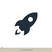 istock Rocket Launched Icon Vector Logo Template Illustration Design. Vector EPS 10. 1249237216