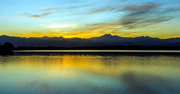 istock Beautiful sunset on a lake 1249241609