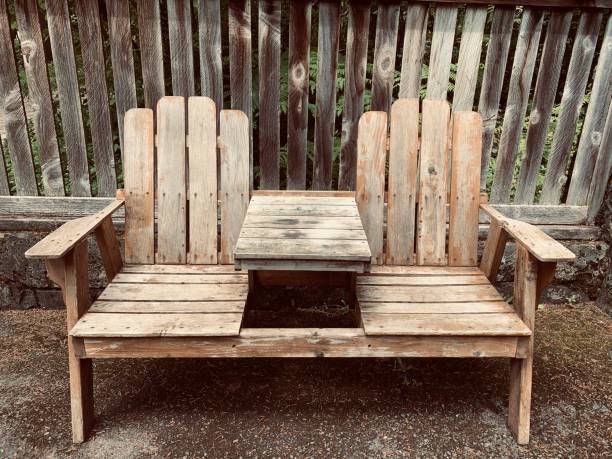 istock Park benches in Silver Falls Park 1249247586