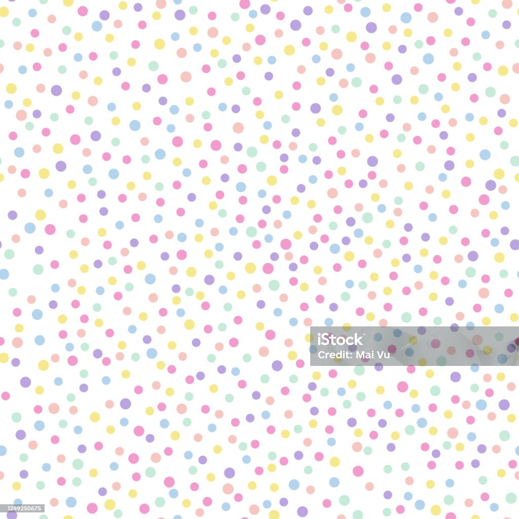 Light Color Confetti Pattern Rainbow Confetti Seamless Pattern Stock Illustration - Download Image ...
