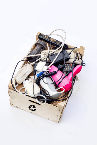 istock box with e-waste from household electrical appliances 1249251692