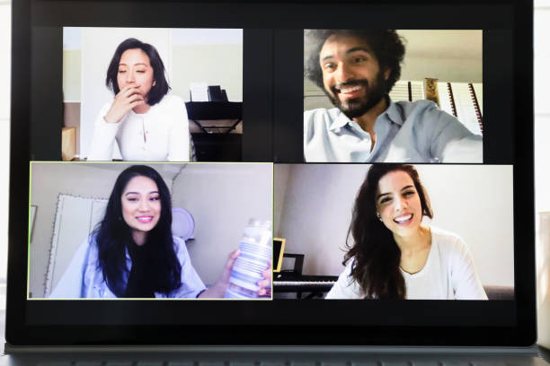 istock Personal perspective of video conference 1249260040