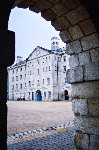 Dublin, Ireland, July, 2016. The buildings of National Museum Ireland (Collins Barracks) in Dublin Ireland.