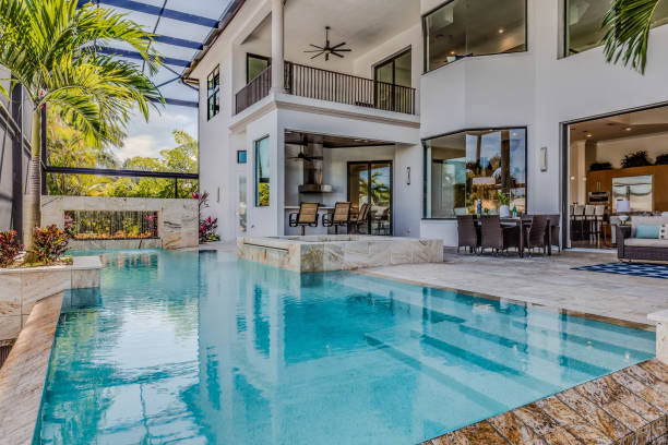 istock Pool area of Florida mansion 1249280558