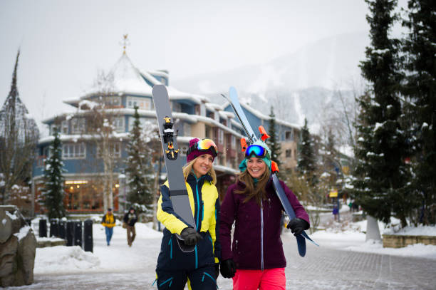 istock Women on a ski vacation 1249286112