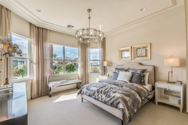 istock Spacious bedroom in tour home 1249289112