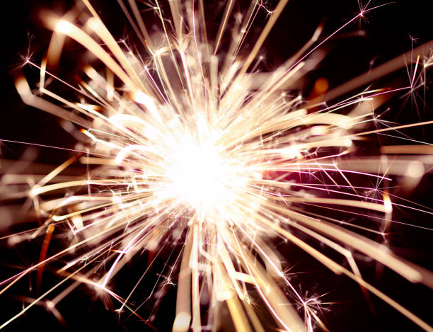 istock Close up of burning sparker 1249289122