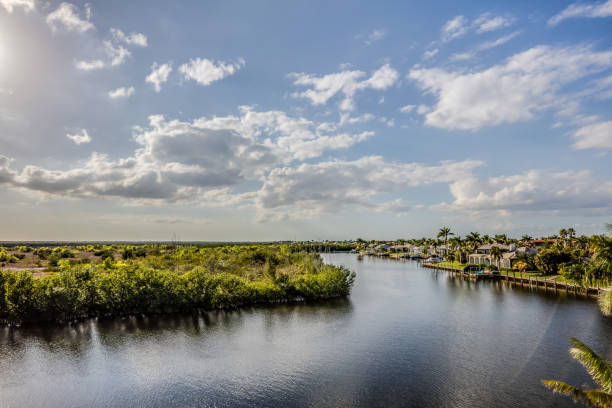 Cape Coral canal in Florida