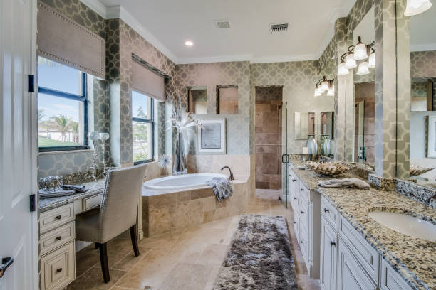 istock Stunning bathroom in Florida showcase home 1249291022