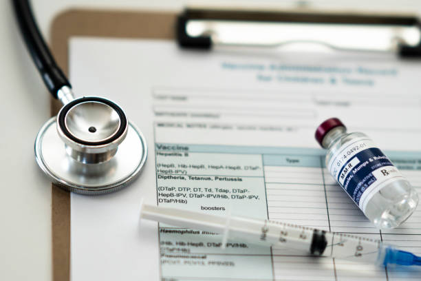 istock Vaccine Administration Records on a clipboard 1249292186
