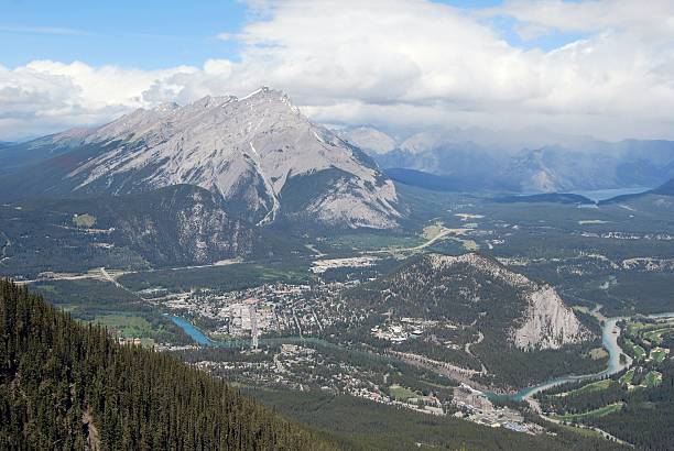 istock Town of Banff, Canada, high viewpoint from Sulphur Mountain 124930465