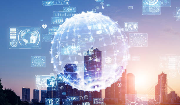 istock Smart city and communication network concept. 5G. IoT (Internet of Things). Telecommunication. 1249307026