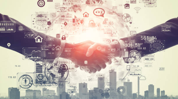 istock Business network concept. Information Communication technology. Management strategy. 1249307339