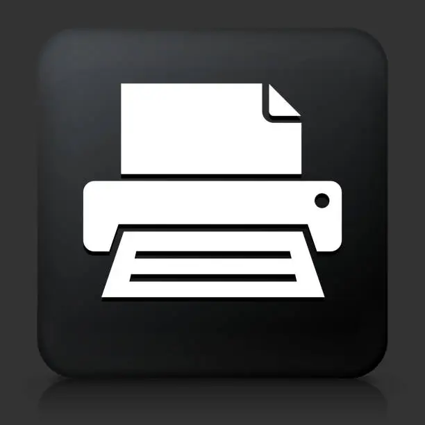 Vector illustration of Computer Printer Icon