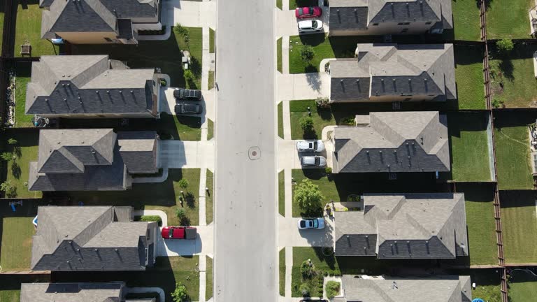 Straight down in the middle of Two sides of the Neighborhood