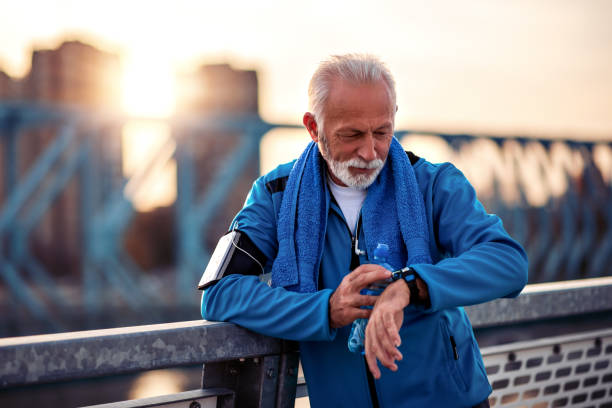 istock Picture of senior athletic man after training 1249331249