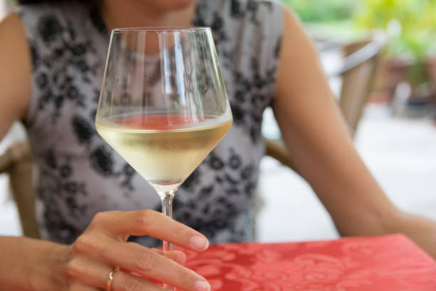 Free Stock Photo of Close-up of a woman holding a sparkling wine glass ...