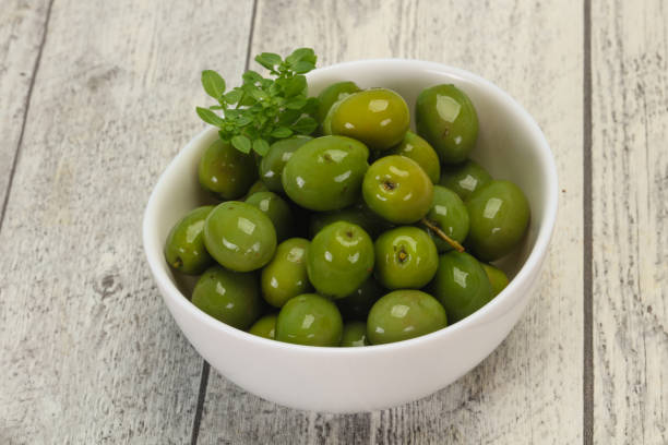 istock Green Campo Real olives in the bowl 1249334466