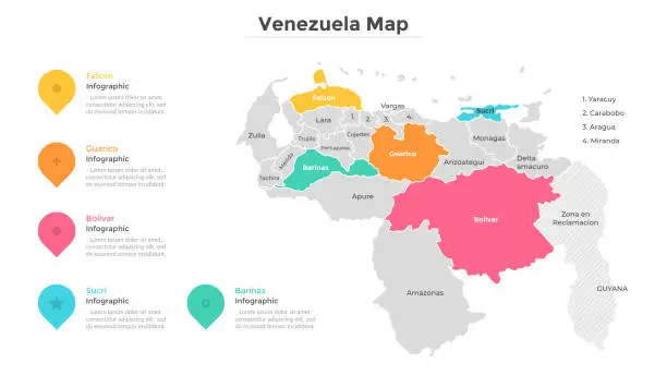 Vector illustration of Vector Map Infographic