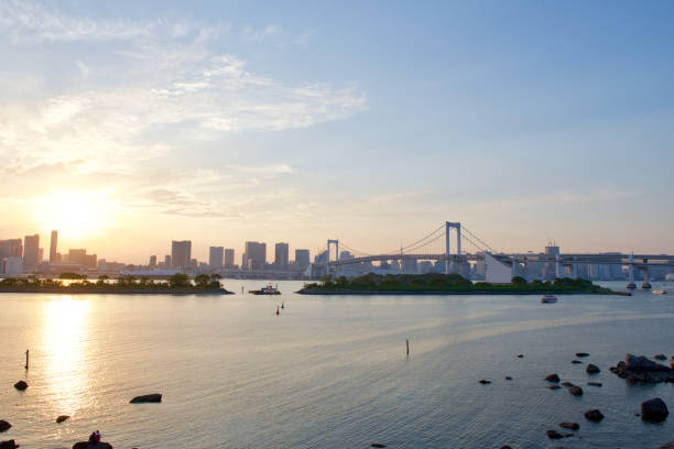 istock Rainbow Bridge in Odaiba (Tokyo) in the evening. 1249338911