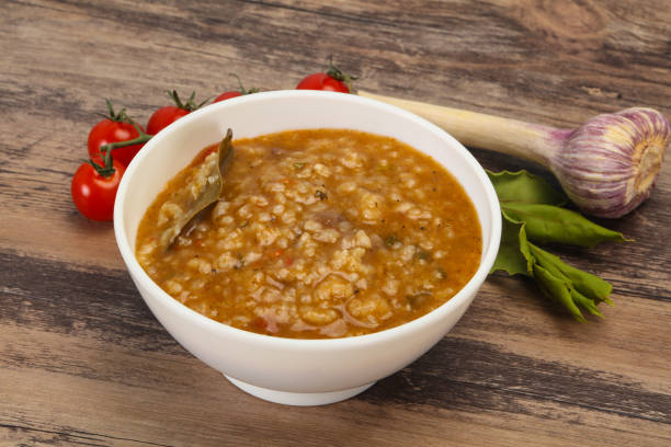 istock Caucasian Kharcho soup with beef meat 1249344002