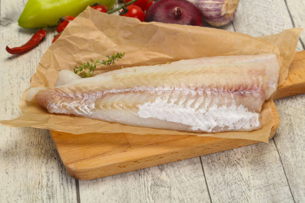 istock Pollack fillet raw ready for cooking 1249345155