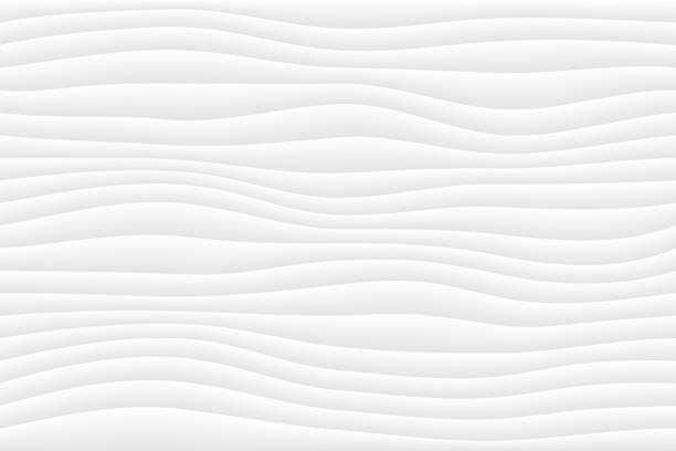 물결 모양의 추상 회색 배경 패턴 - wave effect stock illustrations