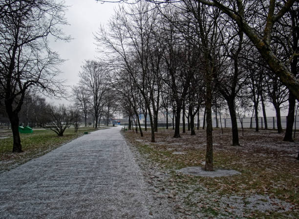 istock footprints in the newly fallen snow 1249346989