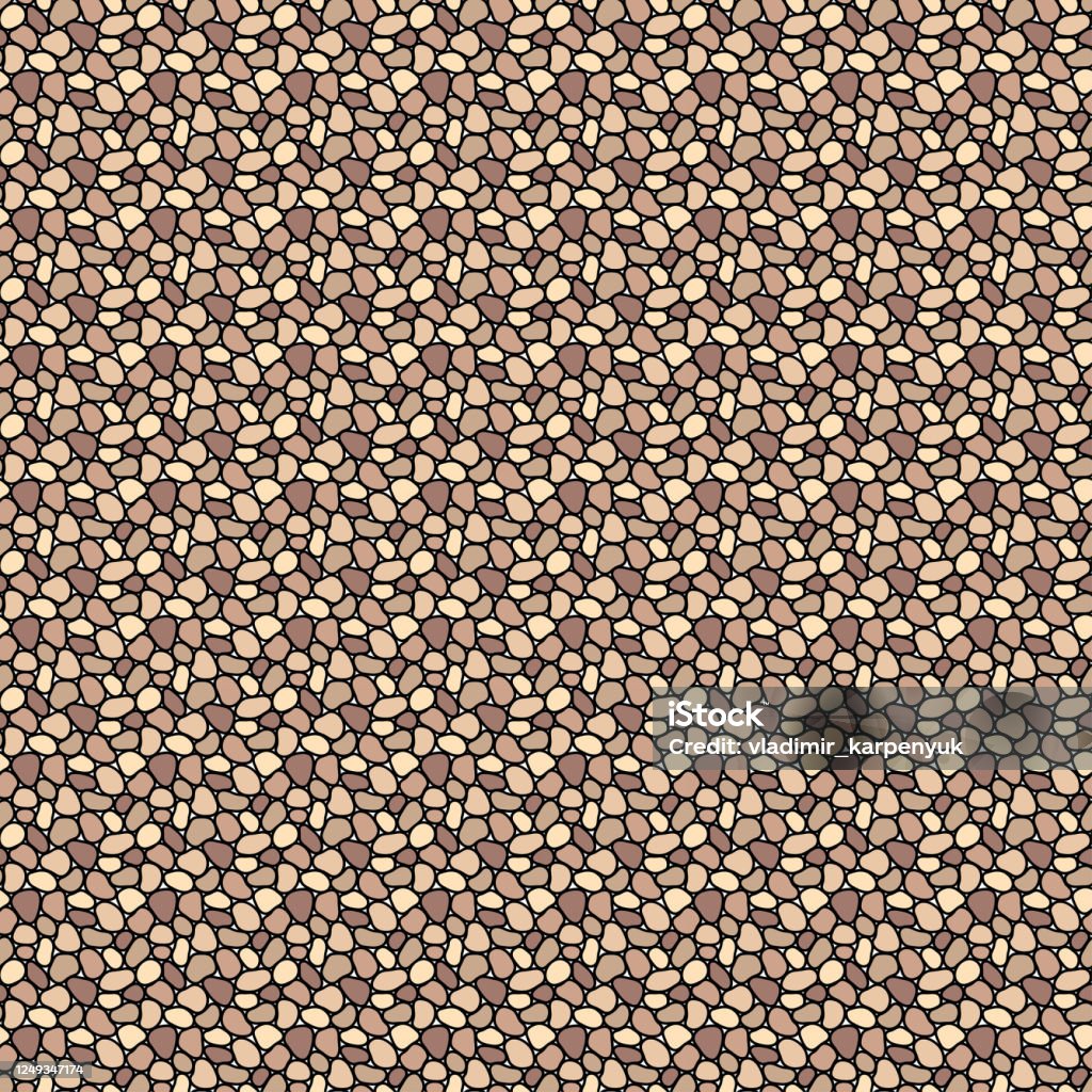 Random Pebbles Random Geometric Pebble Wallpaper Stock Illustration - Download Image ...