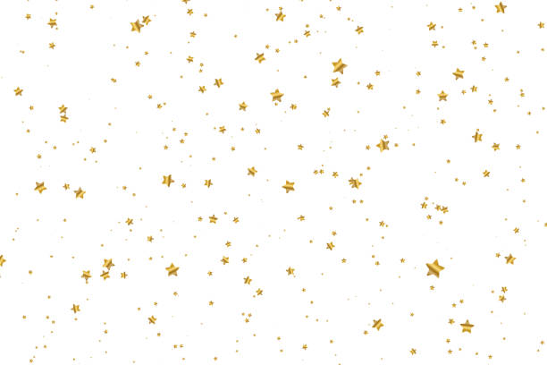 istock Falling golden star. Cloud of stars isolated on transparent background. Vector illustration 1249350884