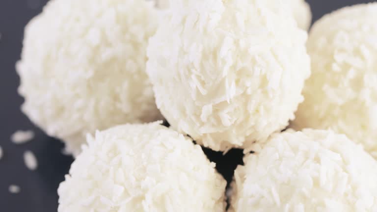 Candy in coconut flakes