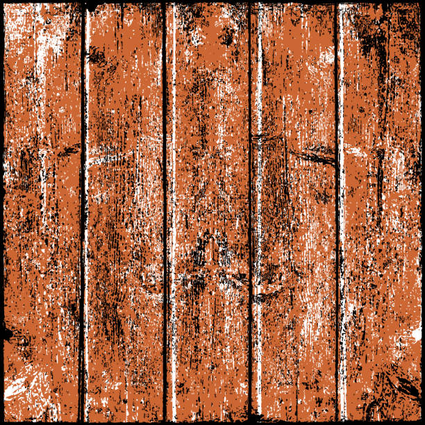 braune holztextur mit realistischer natürlicher struktur. leereplatte aus sauberen brettern. leerer hintergrund im quadratischen format. - table nature brown backgrounds stock-grafiken, -clipart, -cartoons und -symbole