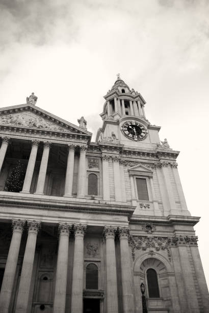 istock St Paul's Cathedral, London, front view, sepia toned 124935482