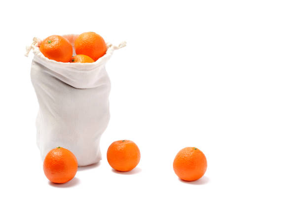 istock Tangerine or Mandarin. Isolated on White Background. 1249356658