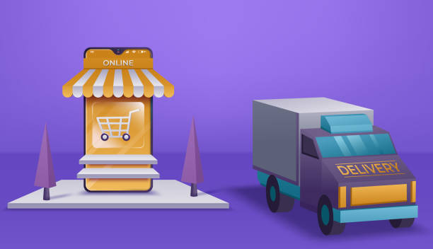 istock The sale and consumer concept. Online shopping with smartphone. E-commerce shopping. Vector illustration 1249357465
