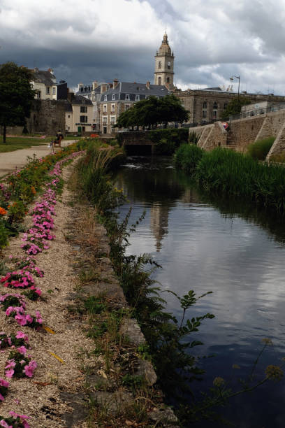 istock Marle River and Saint-Patern Church in Vannes 1249357663