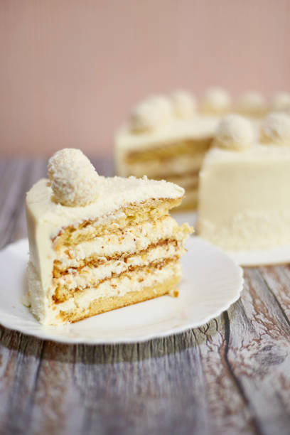 istock Homemade milk cake with coconut. 1249358797