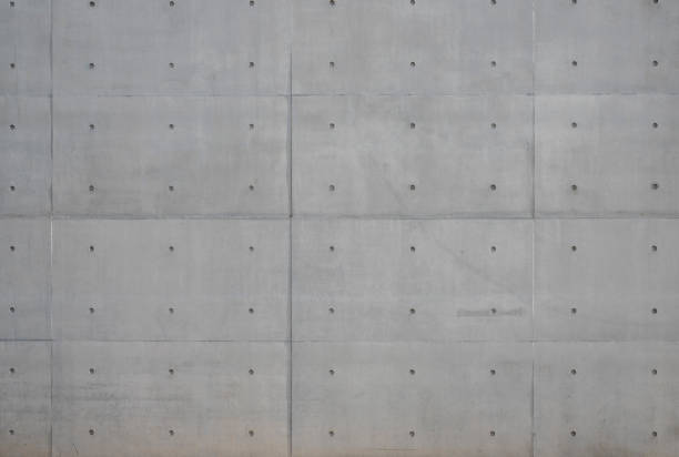 istock Close-up of a gray concrete wall as a texture or background 1249366177