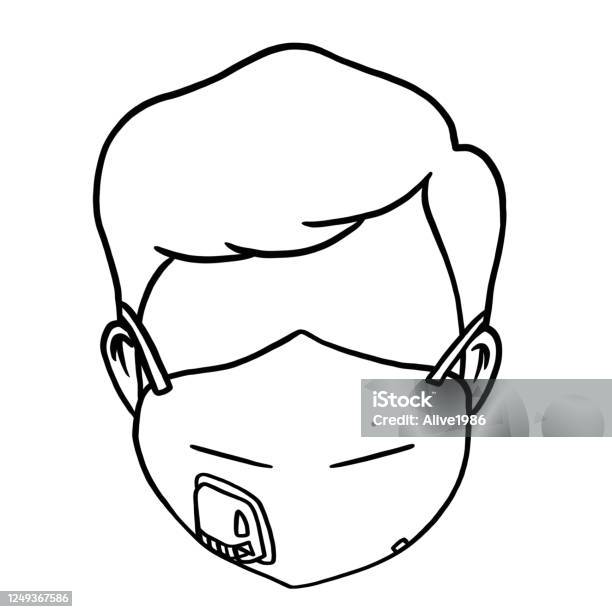 26,858 Line Art Face Mask Images, Stock Photos, 3D objects
