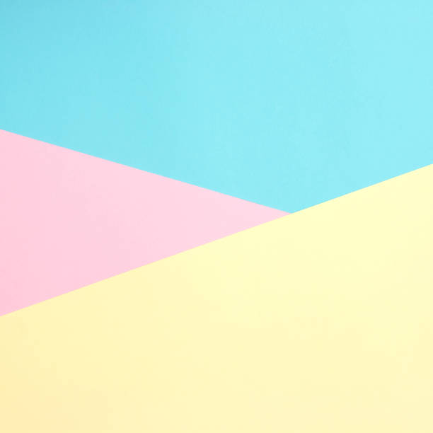 istock Color papers geometry flat composition background with pastel tones 1249370840