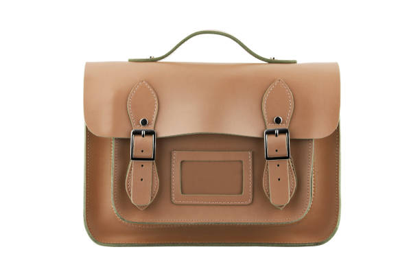 istock A brown School Satchel isolated on white with clipping path 1249370928