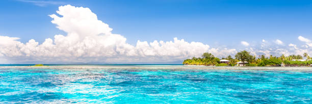 istock Belize, a tropical paradise in Central America. Web banner panoramic view. 1249373739