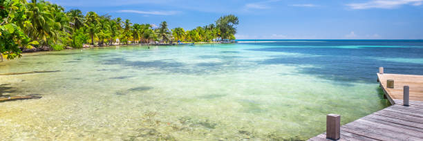 istock Belize, a tropical paradise in Central America. Web banner panoramic view. 1249374267